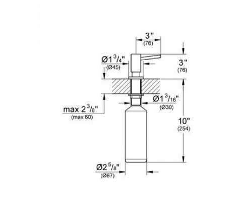 Дозатор для миючих GROHE COSMOPOLITAN 40535000 9550 фото