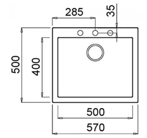 Кухонная мойка Teka Forsquare 50.40 TG AUTO (115230008) крем 10244 фото