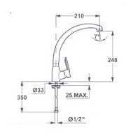 Смеситель кухонный TEKA MF-2 FORUM H (MN) (81911462) 3612179027155 фото