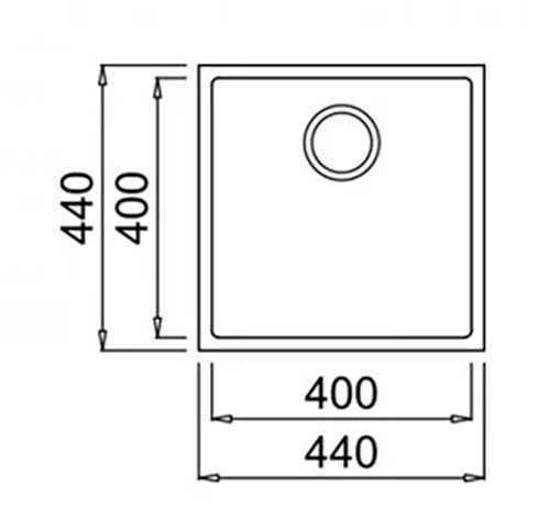 Кухонная мойка Teka Square 40.40 TG (115230028) белый крем 10254 фото