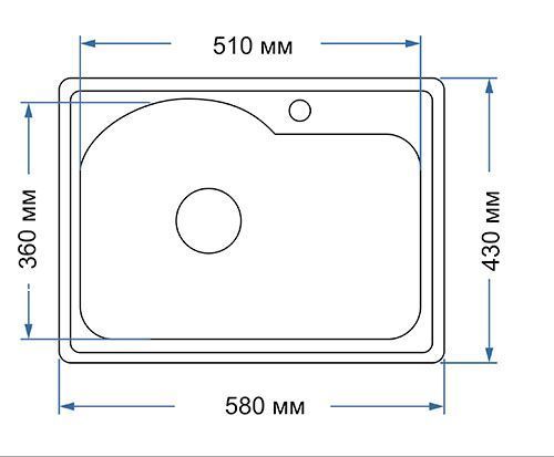 Кухонна мийка TRION Model 58x43 34662083834149 фото