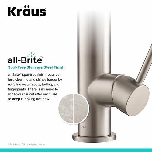 Смеситель кухонный Kraus KPF-1603 SFSMB 10819 фото