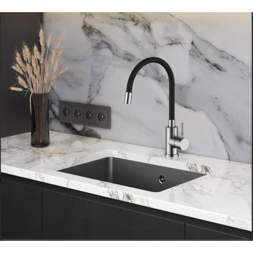 Смеситель для кухни с гибким изливом FLEXA 5543 Nickel satin 002 | №5543 5543-002 фото