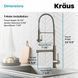 Смеситель кухонный Kraus KPF-1603 SFSMB 10819 фото 9