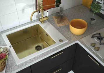 Мойка ZORG GL 6051 WHITE BRONZE 4600 фото