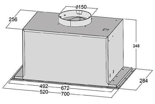 Вытяжка кухонная Fabiano Tempo 520 Inox 8947 фото