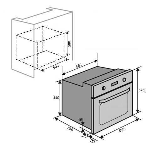 Духова шафа Ventolux SPLIT 3 MT (BK / X) 9563 фото