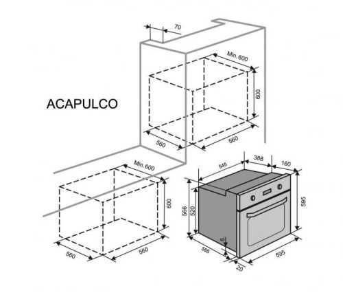Духова шафа Ventolux ACAPULCO 5214 фото
