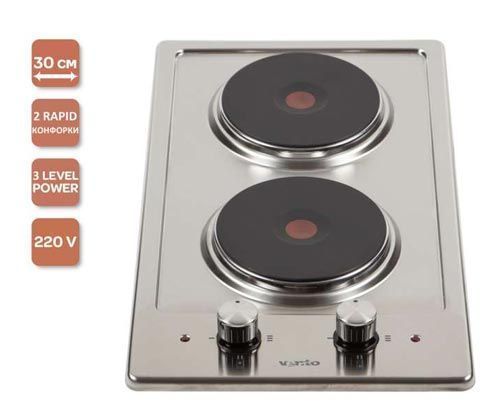 Варочная электрическая поверхность Ventolux HE302 (INOX) 3 9959 фото