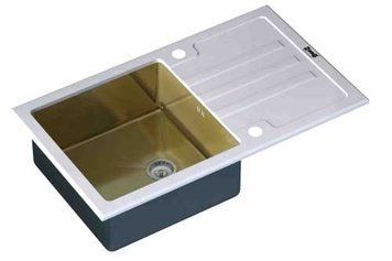 Мойка ZORG GL 7851 WHITE BRONZE 4603 фото
