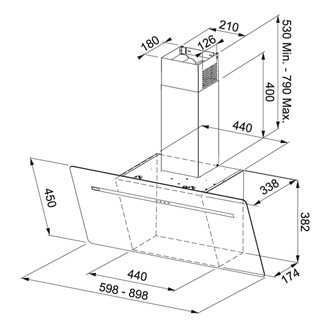 Кухонная вытяжка Franke FPJ 605 V BK/BG (110.0441.411) 7865 фото