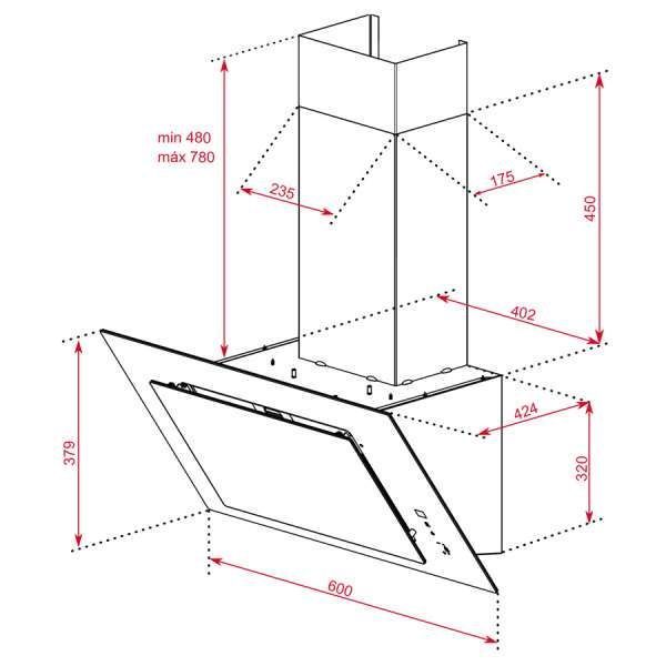 Витяжка кухонна Teka DVT 68660 TBS (112930040) білий 10220 фото