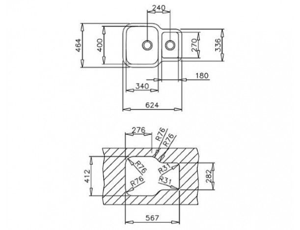 Кухонная мойка TEKA BE 1 1/2 B 625 REV (10125160) 3712086461151 фото