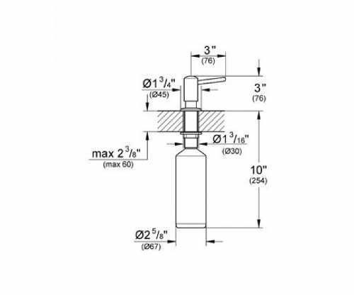 Дозатор для миючих GROHE CONTEMPORARY 40536000 9551 фото