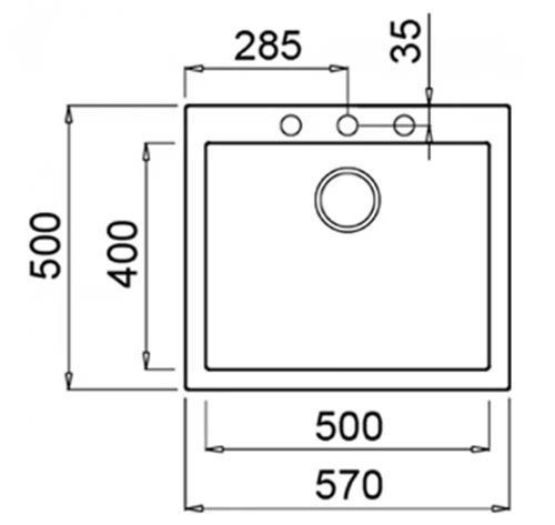 Кухонная мойка Teka Forsquare 50.40 TG (115230009) белый 10245 фото