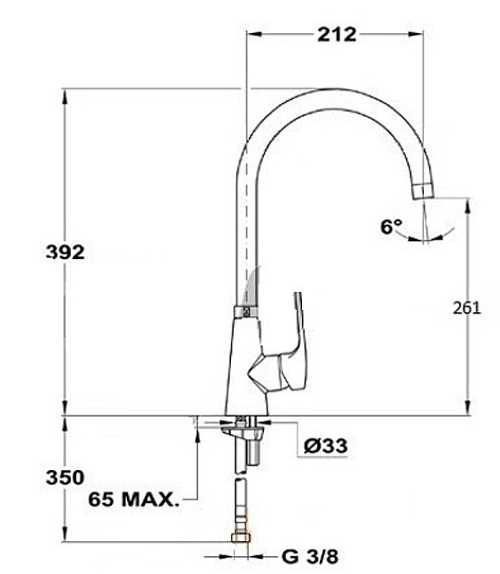 Смеситель кухонный TEKA Vita H (VTK 915) 16362168169155 фото