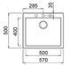 Кухонная мойка Teka Forsquare 50.40 TG (115230009) белый 10245 фото 2