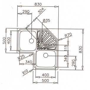 Кухонная мойка TEKA CLASSIC ANGULAR 2B (10118005) 1322086462151 фото