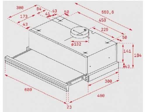 Кухонная вытяжка TEKA CNL 6400 (WISH, Total) нержавеющая сталь 8161 фото