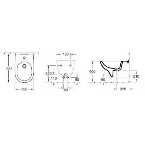 Біде Villeroy & Boch O.NOVO 54600001 7729 фото