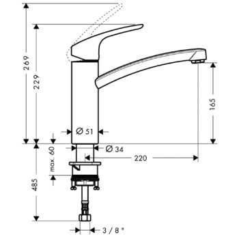 Смеситель для кухни Hansgrohe: Focus E2 21402184574155 фото