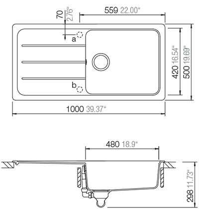 Мойка гранитная SCHOCK Formhaus D-100 L 29403682441312 фото