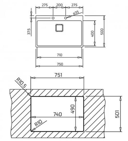 Кухонная мойка Teka ForLinea 15 71.40 (115000052) нержавеющая сталь 10264 фото