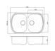 Кухонная мойка Fabiano Model 80x49 (Двойная) 23612075062150 фото 3