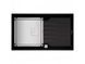 Кухонная мойка Teka Diamond 1B 1D 86 (115100011) черное стекло 9010 фото 1