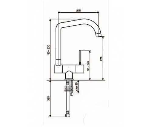 Кухонний змішувач Emmevi EDEN 71335 19153386330270 фото