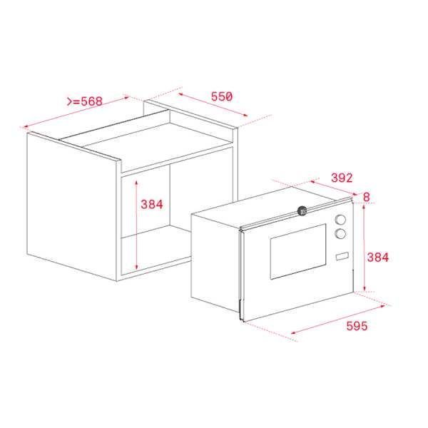 Микроволновая печь встроенная Teka ML 825 TFL (40590640) 10228 фото
