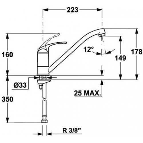 Смеситель кухонный TEKA MTP L (MTP 993) 20302281894166 фото