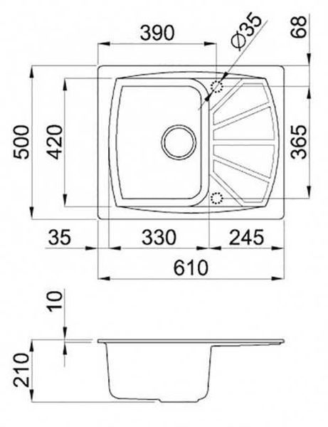 Гранитная мойка Bretta Tera 50335481829674 фото