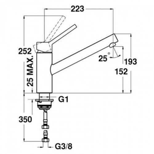 Смеситель кухонный TEKA Vita LC (VTK 919) 16382168168155 фото