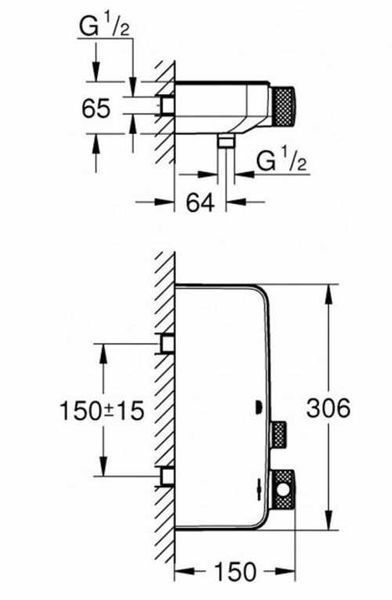 Смеситель для душа GROHE GROHTHERM SMARTCONTROL 34719000 62212186447155 фото