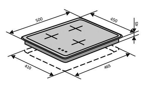Варочная поверхность Ventolux HG430-M1G CEST (WH) 9923 фото