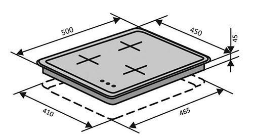 Варочная поверхность Ventolux HG430-M1G CS (BK) 9924 фото