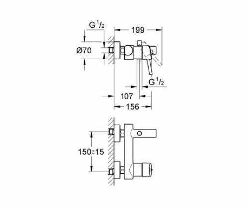 Змішувач для ванни GROHE CONCETTO 32211001 9531 фото