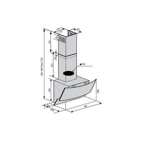 Кухонная вытяжка Ventolux WAVE 60 WH (750) TRC 9582 фото