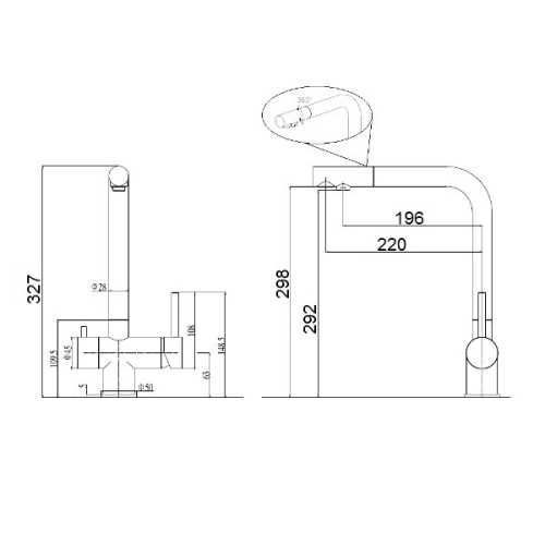 Кухонний змішувач Fabiano FKM 317 SS Inox 47592185324164 фото