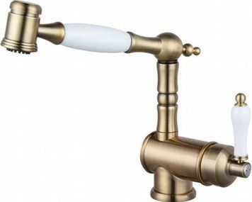 Кухонний змішувач Fabiano FKM 67P SS Brass Antique 10721 фото
