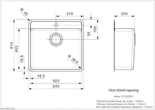 Мойка для кухни REGINOX OHIO 50x40 TapWing 16564586572496 фото