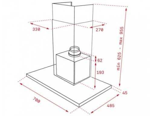 Вытяжка кухонная Teka DLH 786 T (40487181) нержавеющая сталь /черное стекло 9026 фото