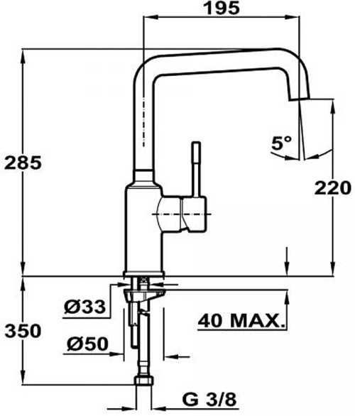 Смеситель кухонный TEKA Frame H (FR) 16392184597155 фото