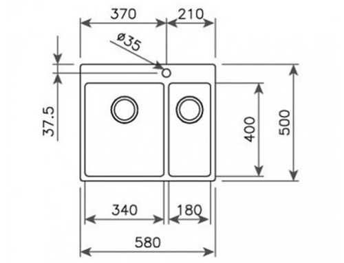 Кухонная мойка Teka FORLINEA R15 2B 580 49012086457151 фото