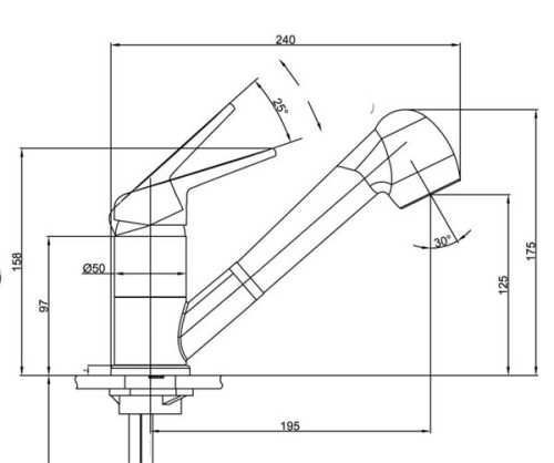 Змішувач Franke Novara-Plus з виносним шлангом 37042742070241 фото