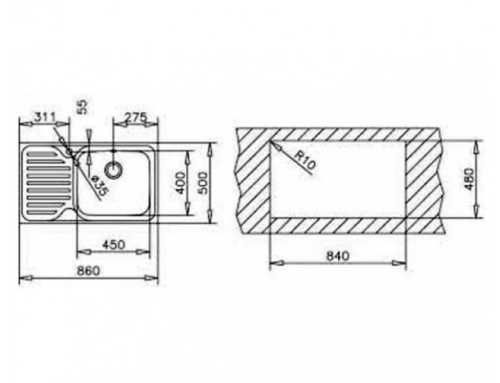 Кухонная мойка TEKA CLASSIC MAX 1B 1D RHD (11119200) 39002073012151 фото