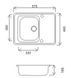 Кухонная мойка AQUASANITA Notus SQ 102 AW Уценка 55761986543146 фото 6