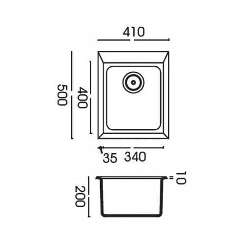Гранітна мийка Bretta Quadro 50295483775674 фото