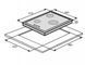 Газовая панель Fabiano FHG 4530 VGH Black Glass 10744 фото 2